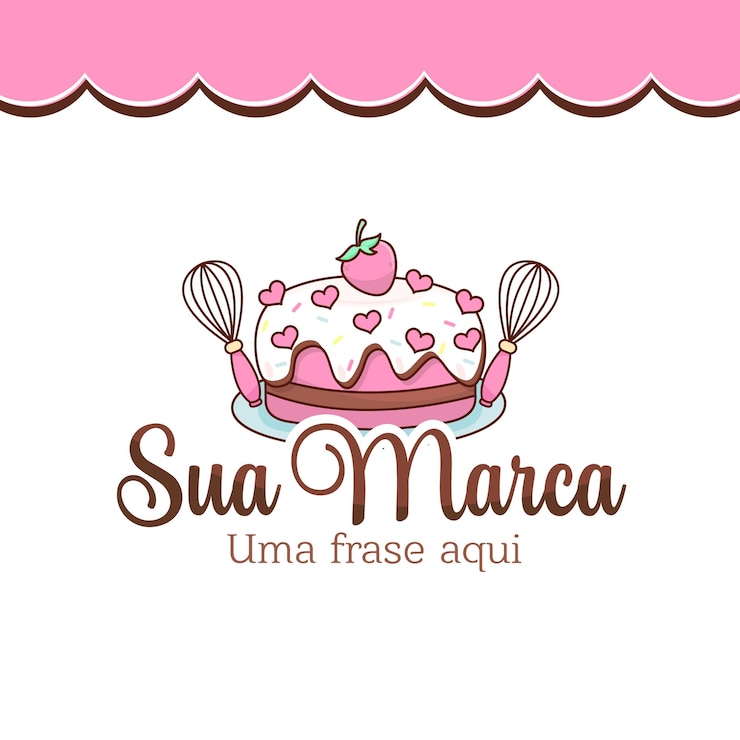 Sweet cake logo Design Vector