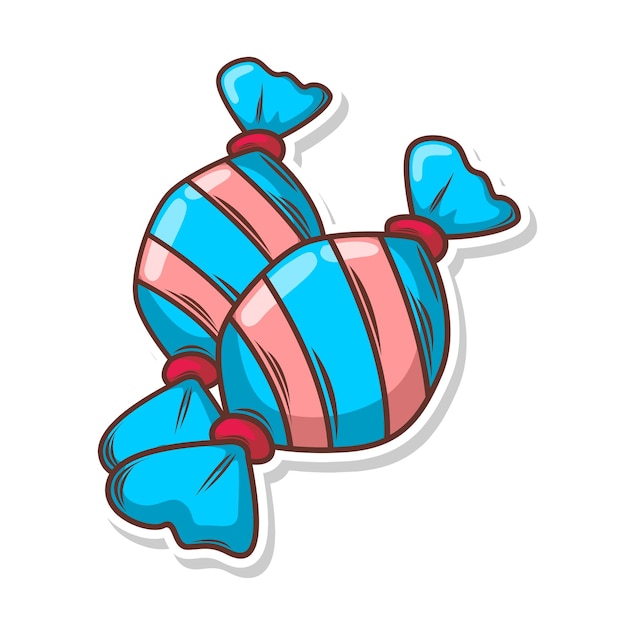Vector sweet candy doodle hand draw illustration