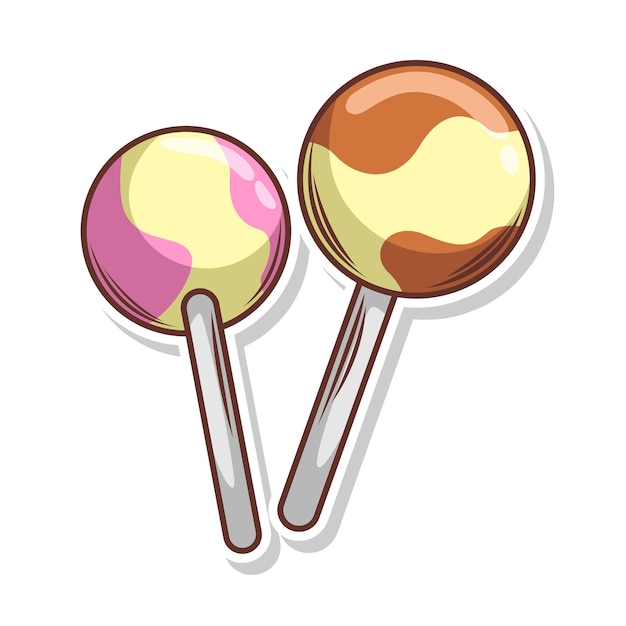 Vector sweet candy doodle hand draw illustration