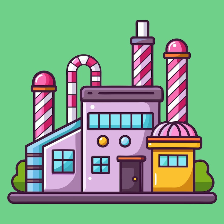 Вектор икона векторного искусства sweet candy factory