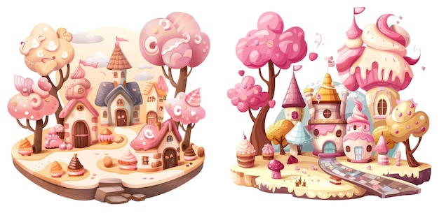 Vector sweet candy land