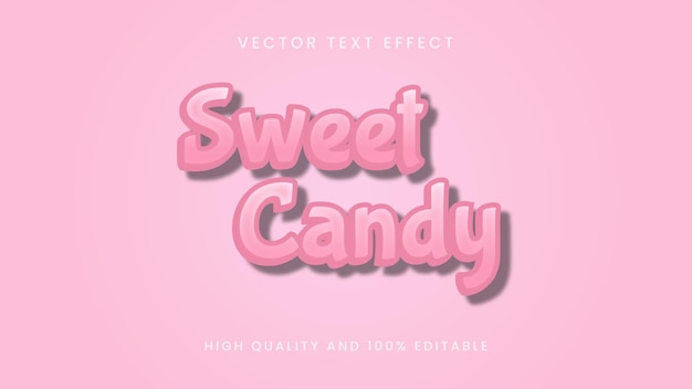 Sweet candy teksteffect