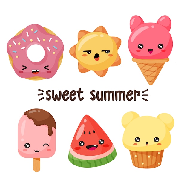 Vector sweet characters