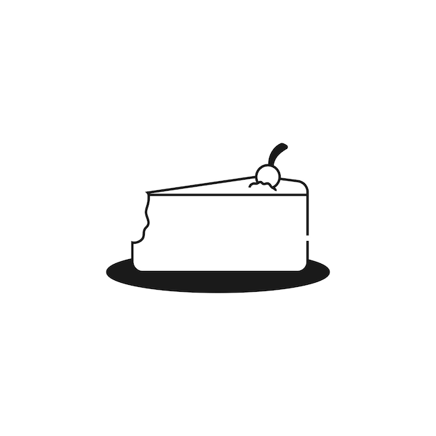 Vector sweet dessert cake icon