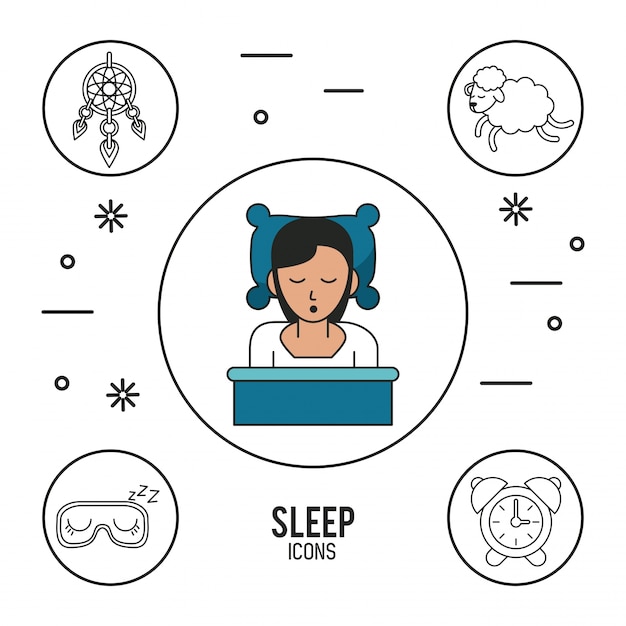 Sweet dreams and good sleep infographic