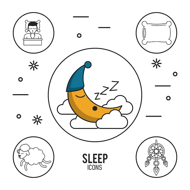 Sweet dreams and good sleep infographic