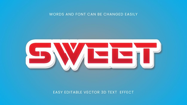 Sweet editable text style