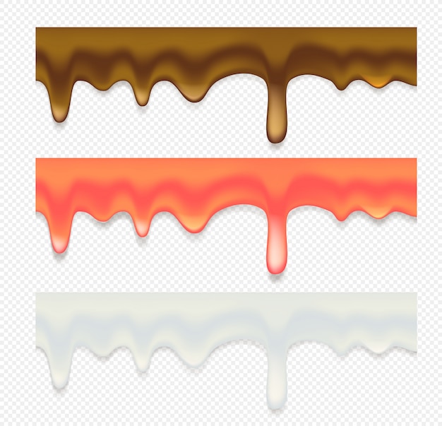 Vector sweet fluid syrops  clipart