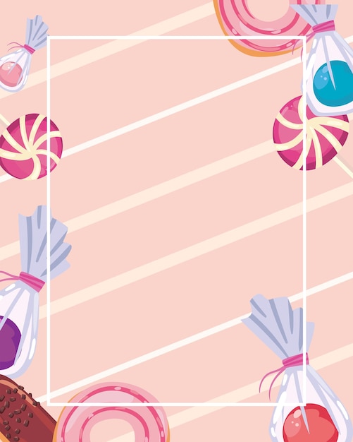 Vector sweet food banner
