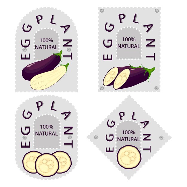 Sweet juicy tasty natural eco product eggplant