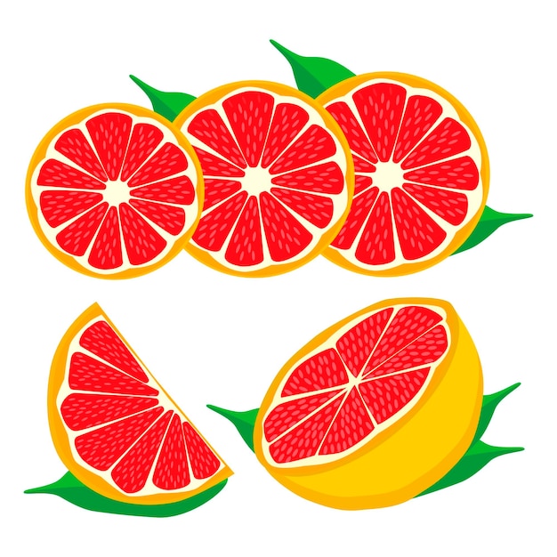 Sweet juicy tasty natural eco product grapefruit