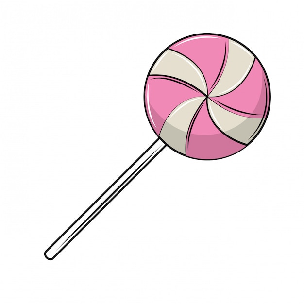 Sweet lollipop candy