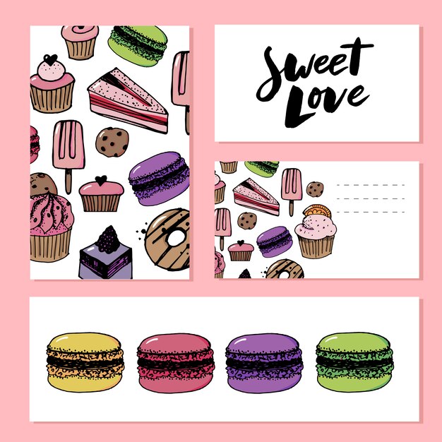 Vector sweet love template