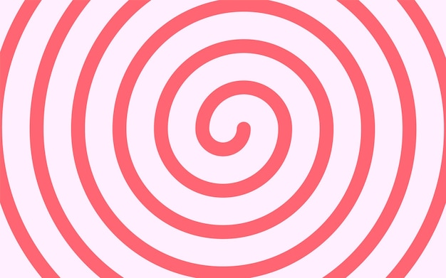 Sweet pink candy abstract spiral background Vector illustration