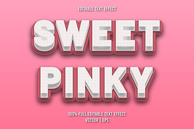 Sweet pinky editable text effect comic style