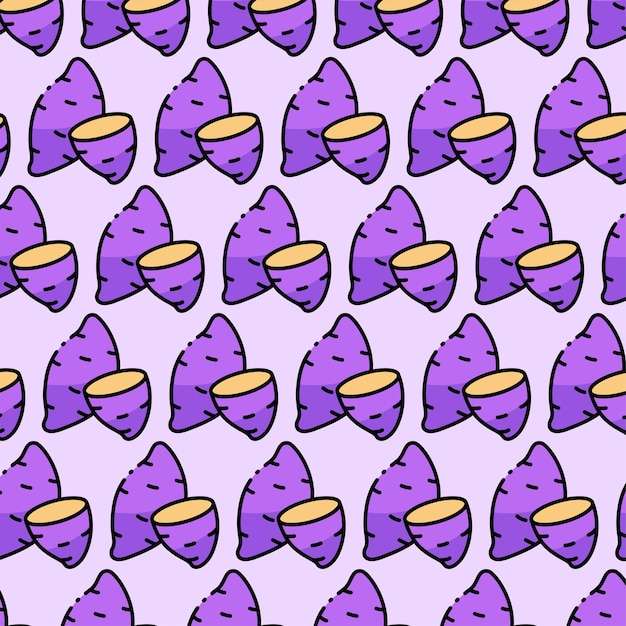 Sweet potato pattern design or background