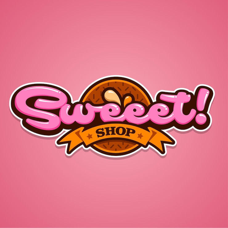 Sweet shop logo vector
