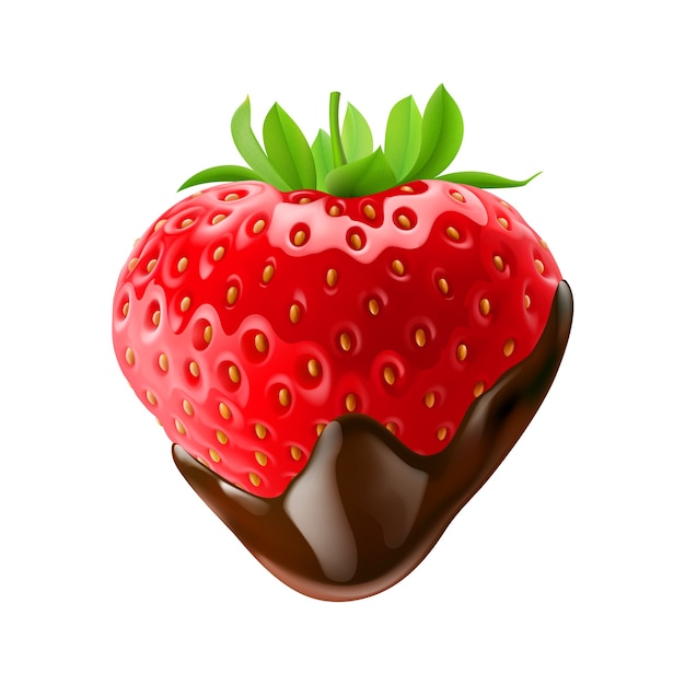 Vector sweet strawberries