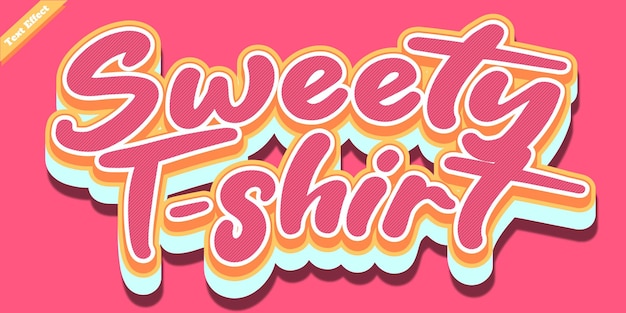 Vector sweet text effect