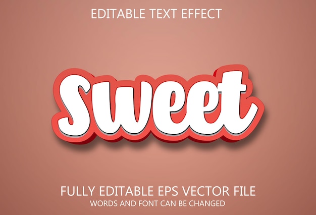 Sweet text effect