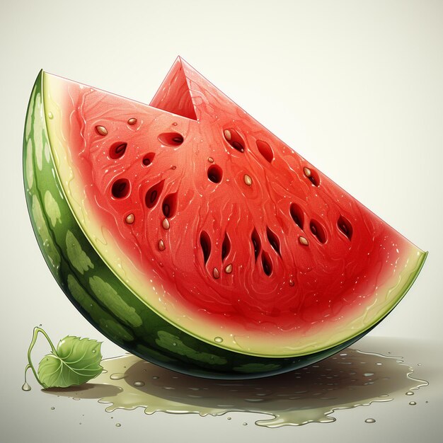 Sweet watermelon fresh summer green vector tasty fruit organic red slice vegetarian melo