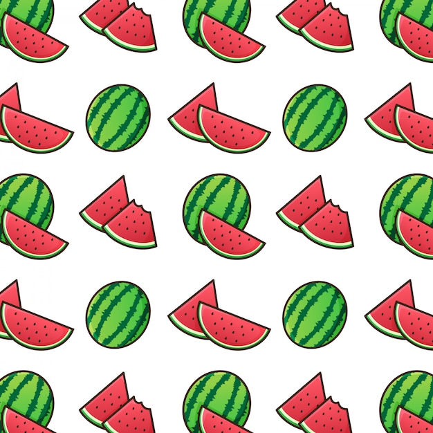 Sweet watermelon seamless pattern