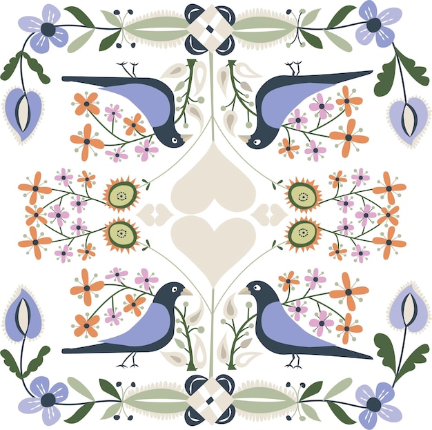 Vector sweetfolkpattern2