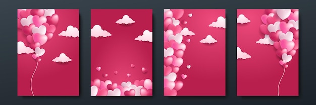 Innamorato bianco rosa 3d san valentino cover a4 design background. design per giorni speciali, festa della donna, san valentino, compleanno, festa della mamma, festa del papà, natale, matrimoni ed eventi.
