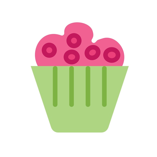 Vector sweets confectionery snack cake vector illustration icon