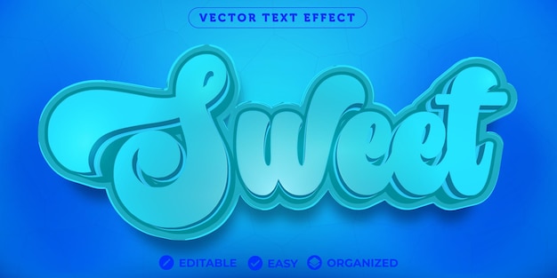SweetText EffectПолностью редактируемый текстовый эффект шрифта