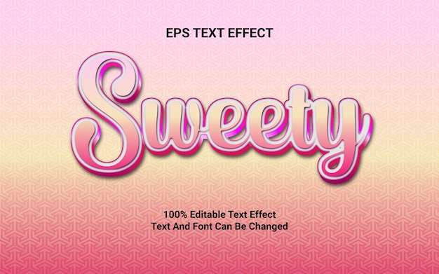 Sweety EPS text effect