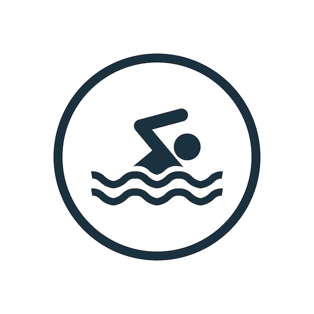 Vector swim icon