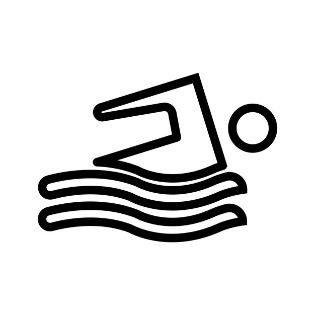 Icona di nuoto