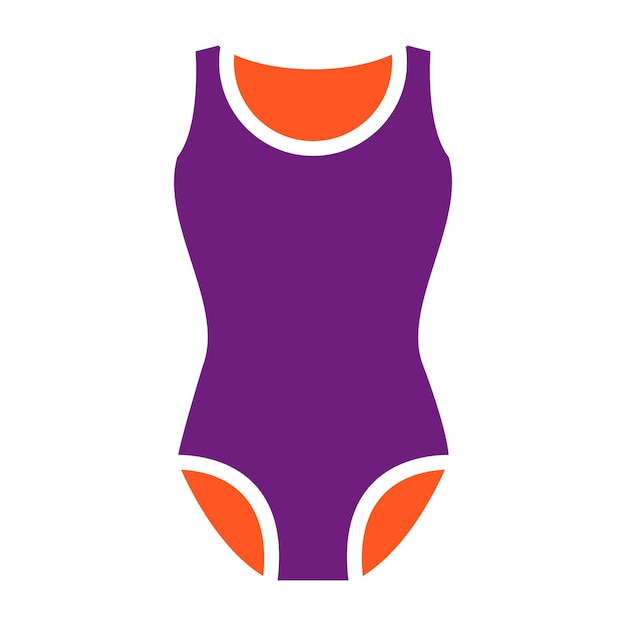 Vector swim suit vector icon design illustration