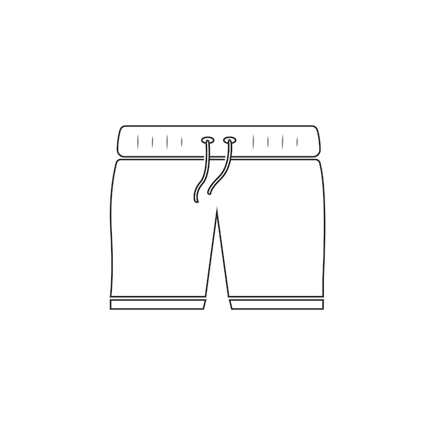 Vector swim trunks icon