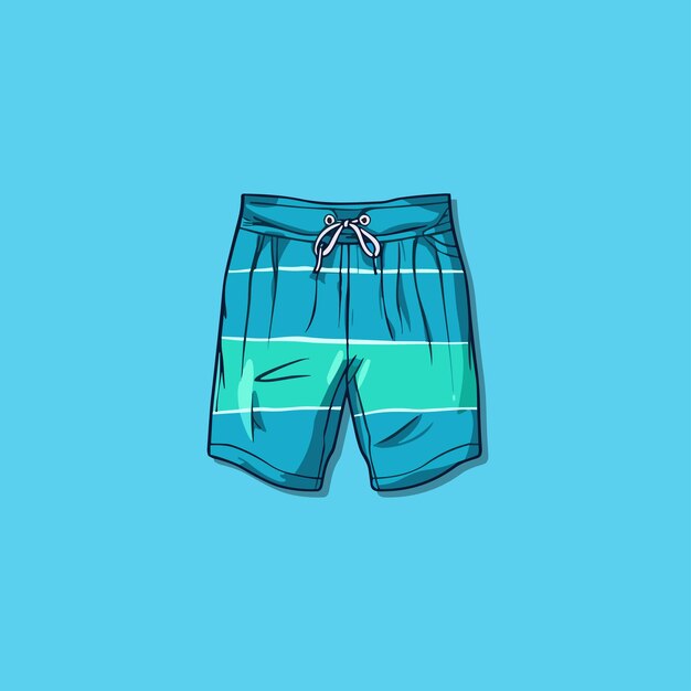 swim trunks vector clip art illustration