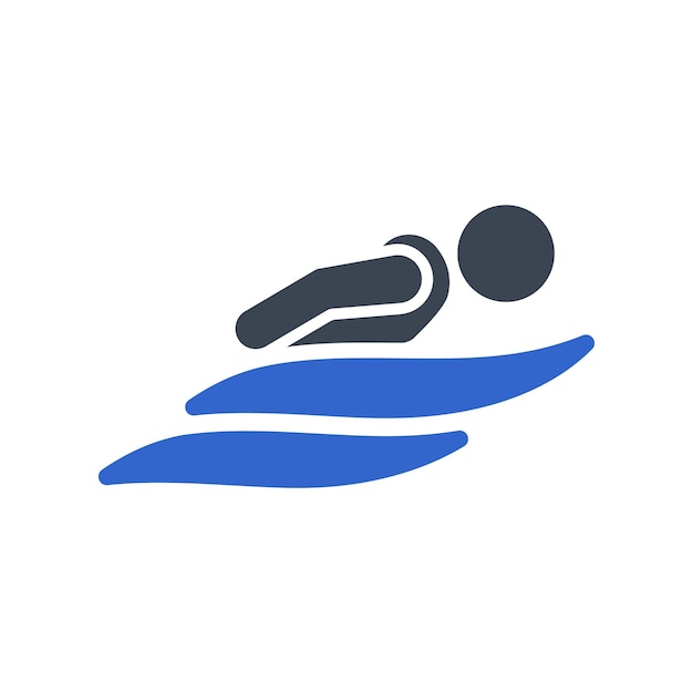 Икона упражнения по плаванию