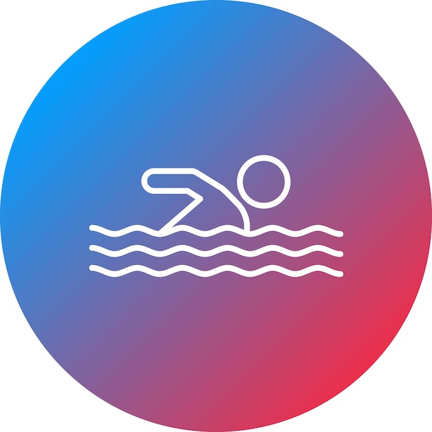 Vector swimming icon vector image can be used for sports