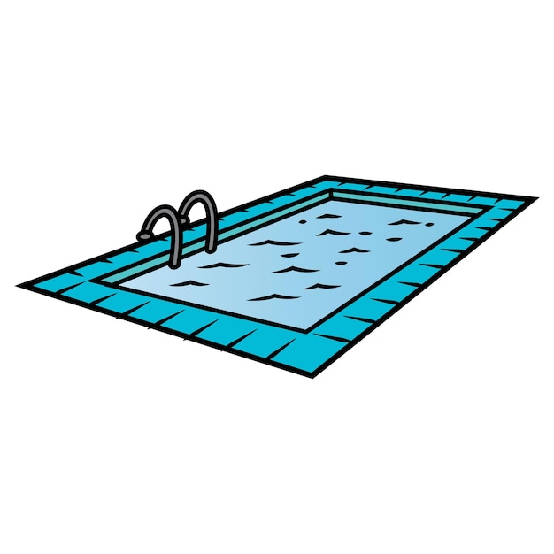 Swimming pool icon logo vector design template