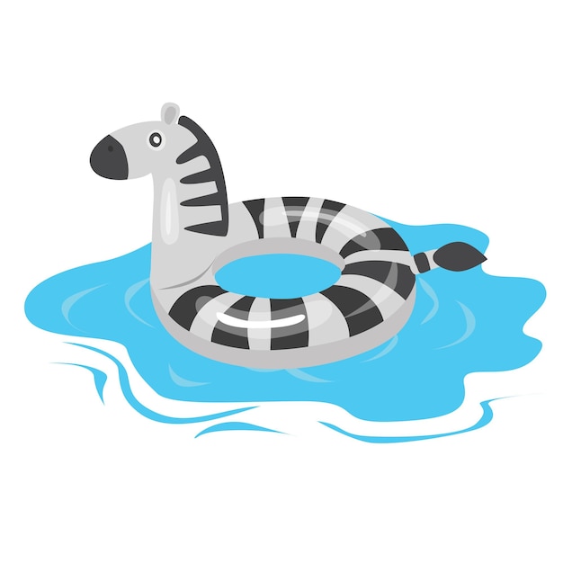 Swimming ring or inflatable float vector