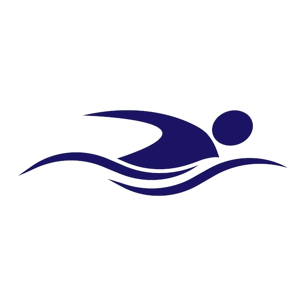 Swimming sport logo