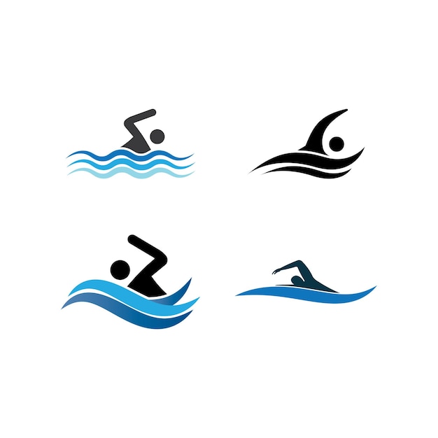 Logo dello sport di nuoto