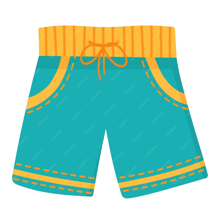 Premium Vector | Swimming trunks for men. doodle flat clipart. all ...