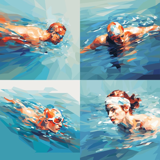 Vector swimming