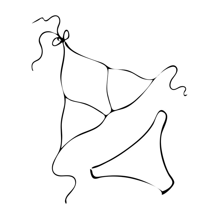 바다와 수영장에서 일광욕과 수영을 위한 수영복