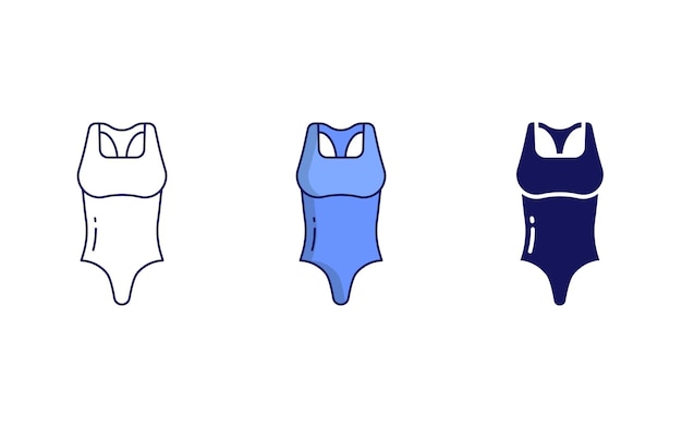 Swimsuit vector icon