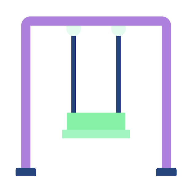 Vector swing icon stijl