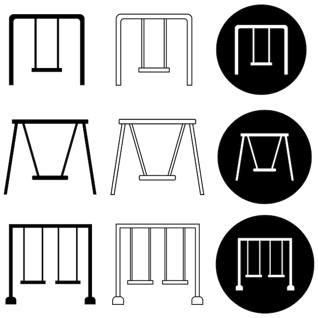 Swing icon vector