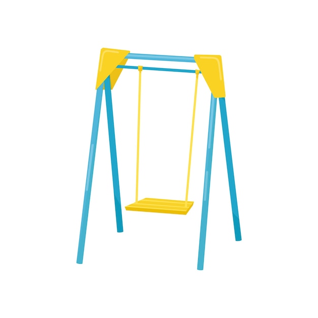 Swing kids playground element vector Illustration on a white background