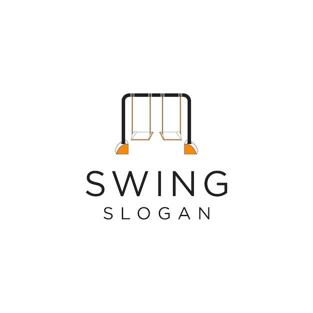 Swing logo icon design vector